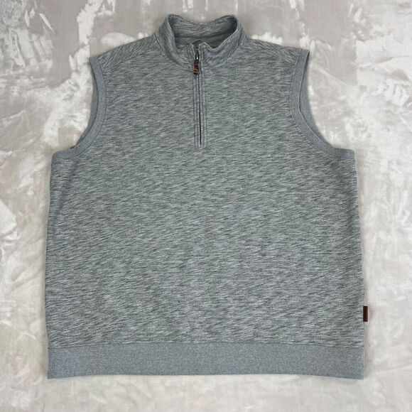 Duluth Trading Vest Mens XL Heather Grey Loophole Comfort Basic Preppy Outdoors - Picture 1 of 10